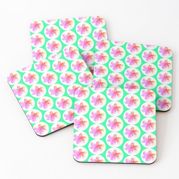 Item preview, Tropical summer flower painting sketch |  Tropical color flower drawing pattern designed and sold by lausn.