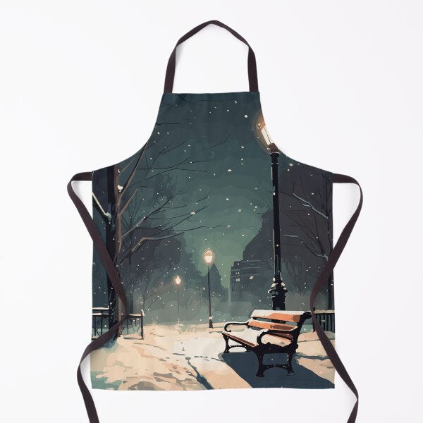 Item preview, A park bench covered with snow designed and sold by KMSpace.