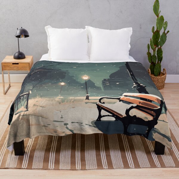Item preview, A park bench covered with snow designed and sold by KMSpace.