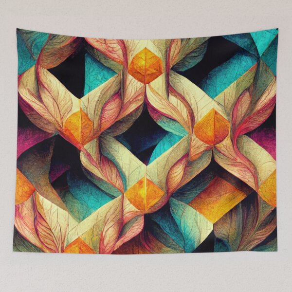 Item preview, Symmetric Colorful Design wallpaper designed and sold by thisisallahoax.