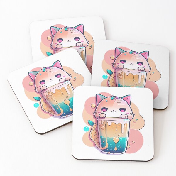 Item preview, Kawaii Cat Bubble Tea designed and sold by Outfitopia.