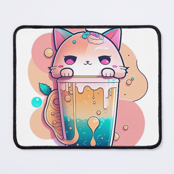 Item preview, Kawaii Cat Bubble Tea designed and sold by Outfitopia.