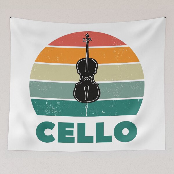 Artikelvorschau, Cello Retrodesign entworfen und verkauft von piesdesignart.