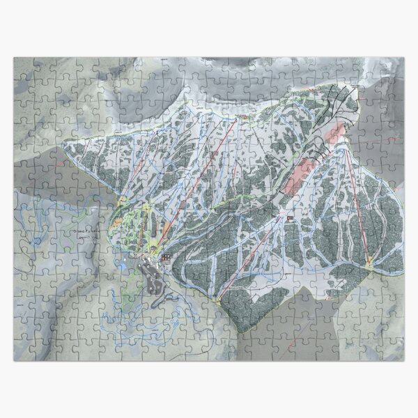 Grand Targhee Resort Trail Map Jigsaw Puzzle For Sale By Mapsynergy Redbubble 3469