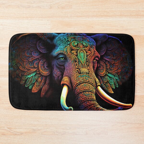 Item preview, Psychedelic Abstract Elephant Art  designed and sold by PeteRascal.
