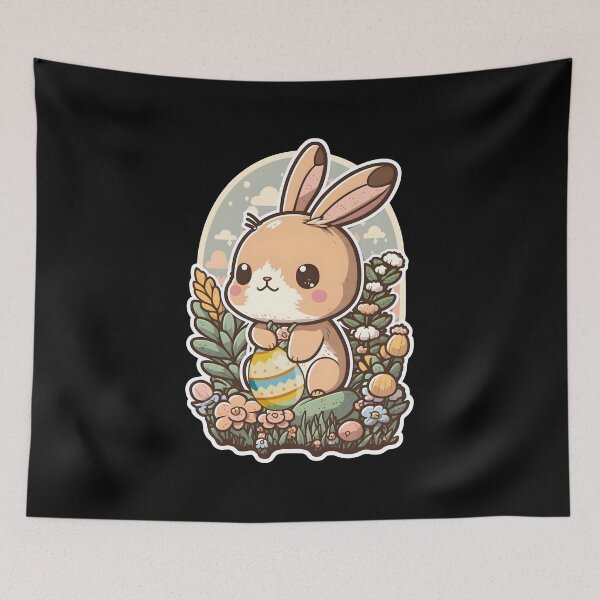 Item preview, Copy of Happy easter kawaii bunny designed and sold by JoRealm.