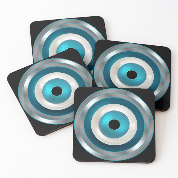 Item preview, Mati Evil Eye Silver Aqua designed and sold by Yiorgos Designs.