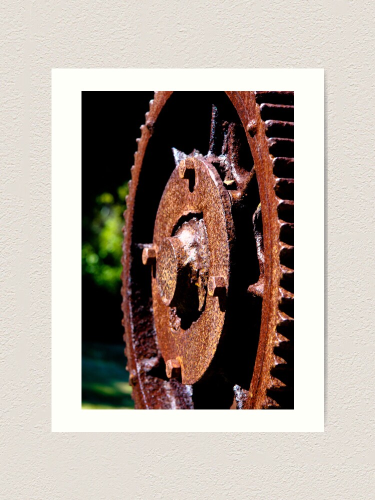 Alternate view of Rusty cog Art Print