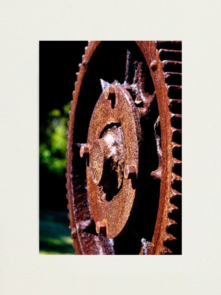 Alternate view of Rusty cog Photographic Print