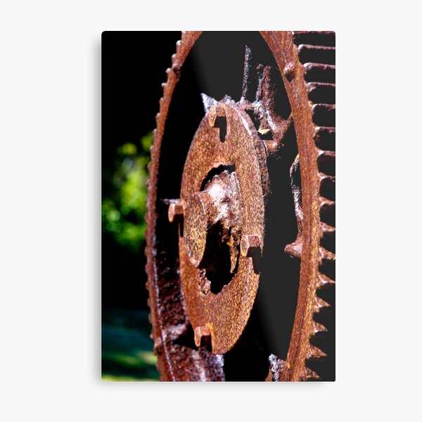 Rusty cog Metal Print