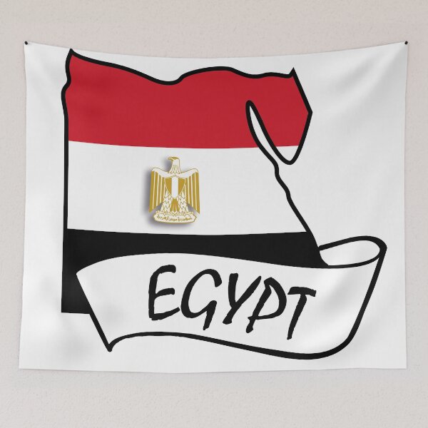 Item preview, Egypt Map with Flag designed and sold by ninoni.