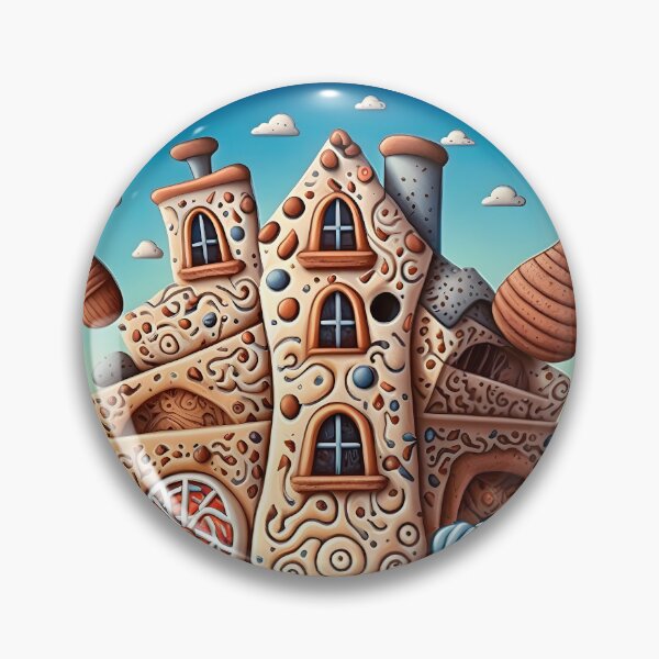 Item preview, Fairy Kingdom of Sweets - Nougat Castle Funny Retro Food designed and sold by SecretDicer.