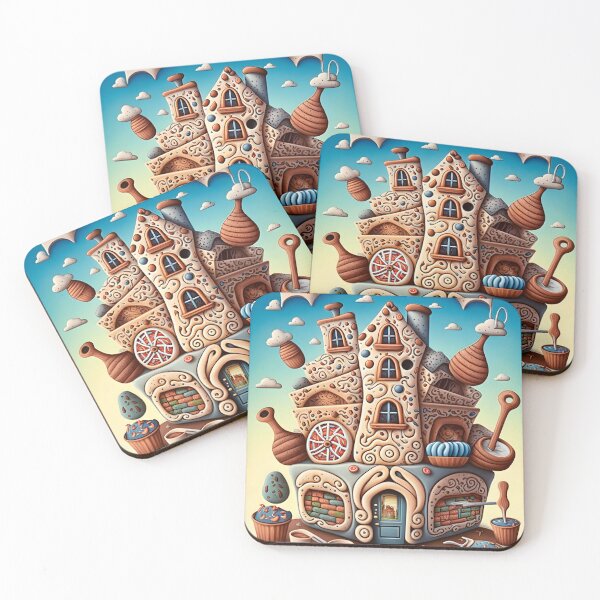 Item preview, Fairy Kingdom of Sweets - Nougat Castle Funny Retro Food designed and sold by SecretDicer.