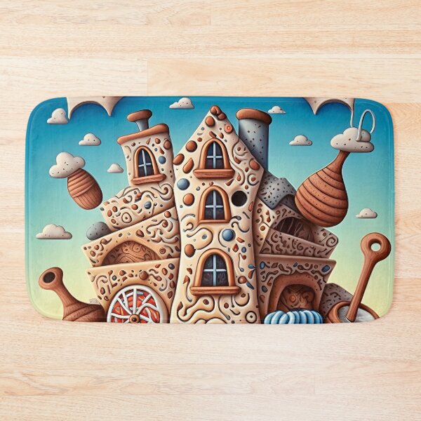 Item preview, Fairy Kingdom of Sweets - Nougat Castle Funny Retro Food designed and sold by SecretDicer.