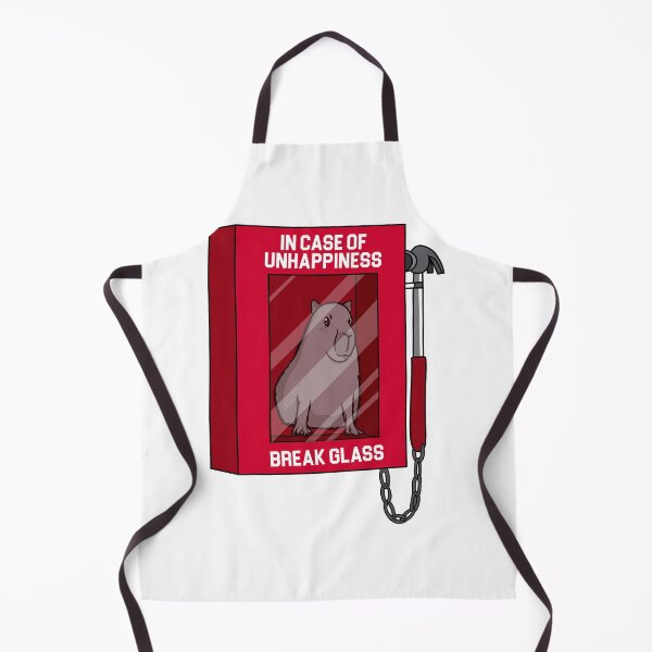 Item preview, Capybara - In Case of Unhappiness Break Glass designed and sold by Shirtey.