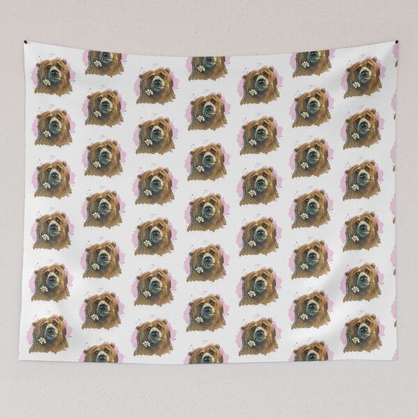 Item preview, Grizzly Bear Portrait, I Think You're Beautiful (bear-utiful really) designed and sold by ArtByPMW.