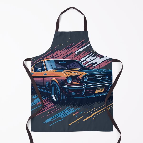 Item preview, Retro Muscle Car Ford Mustang Vector Artwork designed and sold by AndyNgn.