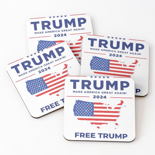 Item preview, America Free Donald Trump Republican Support Political Patriotic American Flag designed and sold by SaadEtta.