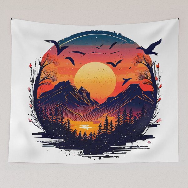 Item preview, Stunning Landscape Sunset - Bring the Beauty of Nature into Your Home designed and sold by CinEmmaDesign.
