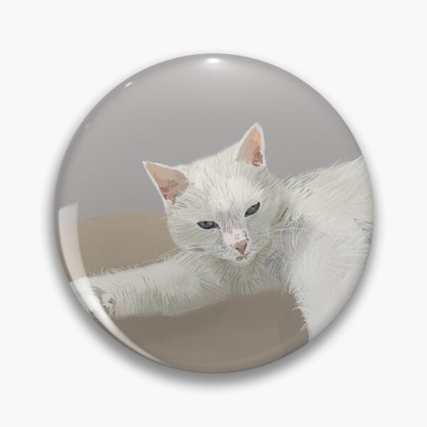 Artikelvorschau, Digitale Zeichnung der weißen Katze entworfen und verkauft von terididcote.