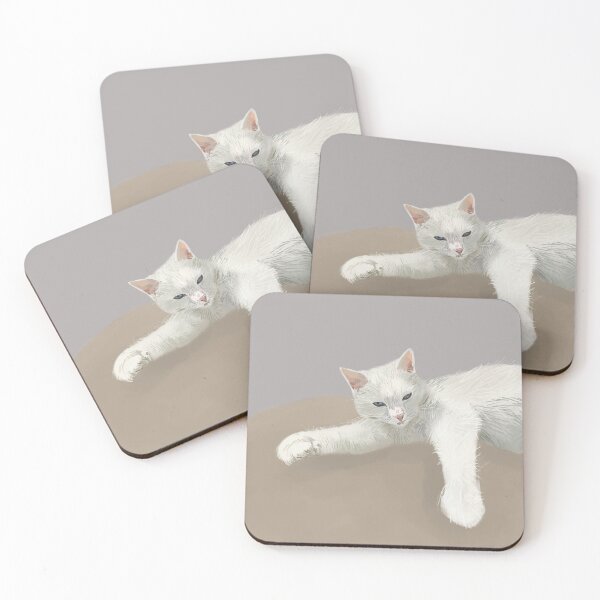 Item preview, Digital Drawing of White Cat designed and sold by terididcote.