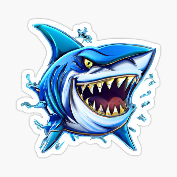 Shark Head Stickers for Sale