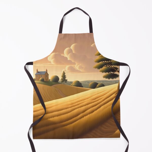 Item preview, Mellow Fields - Relaxing and Tranquil Digital Painting of Mellow Fields at Dusk as the Sun Goes Down - very high resolution designed and sold by CloudofKnowing.