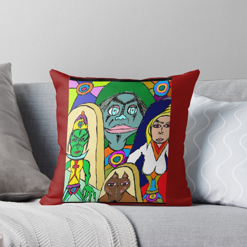 Item preview, Throw Pillow designed and sold by wormink.