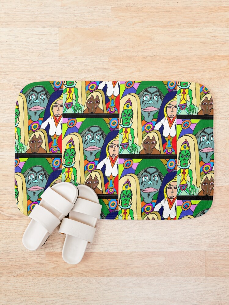 Thumbnail 1 of 6, Bath Mat, whose pulling the strings designed and sold by wormink.