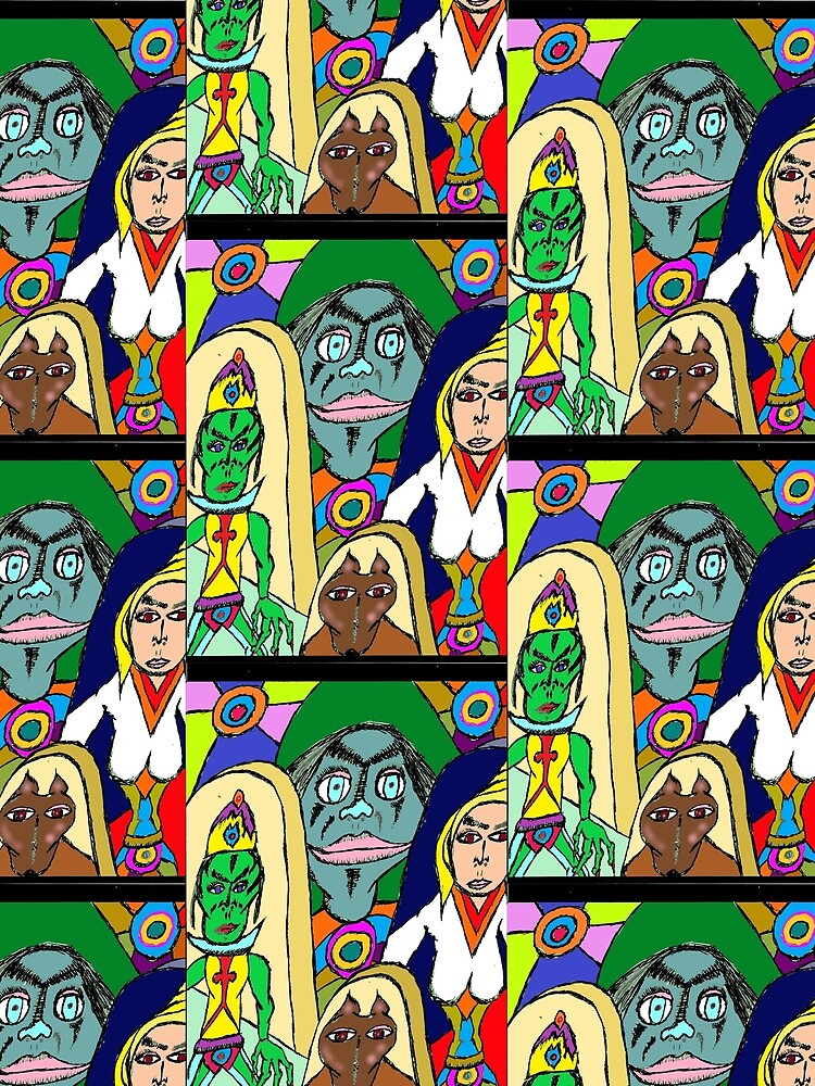 Thumbnail 3 of 3, Scarf, whose pulling the strings designed and sold by wormink.