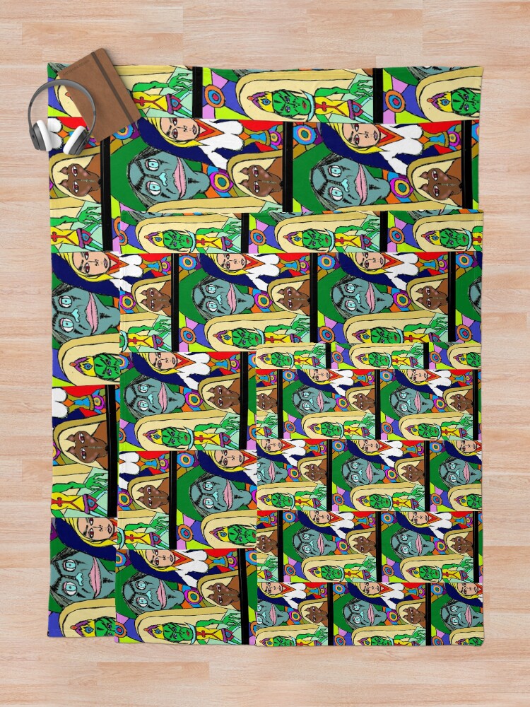 Thumbnail 5 of 6, Throw Blanket, whose pulling the strings designed and sold by wormink.