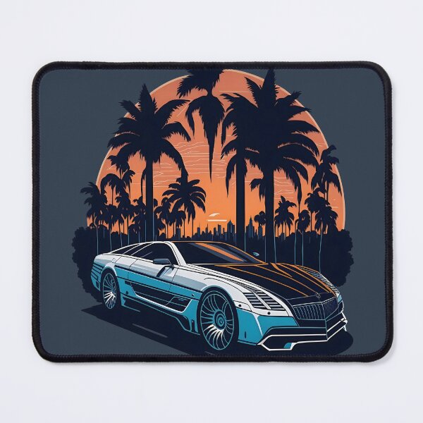 Aperçu de l'œuvre Conception vectorielle rétro Mercedes-Benz Maybach Exelero créée et vendue par AndyNgn.