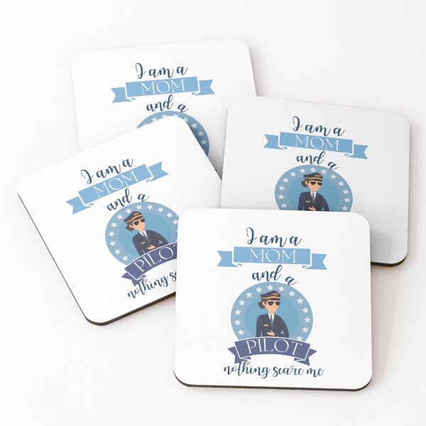 Item preview, I am a mom and a pilot, nothing scare me designed and sold by viollamarshall.