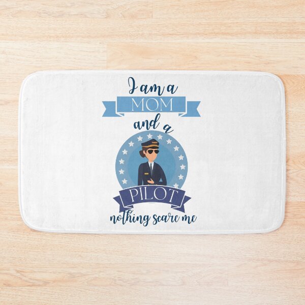Item preview, I am a mom and a pilot, nothing scare me designed and sold by viollamarshall.