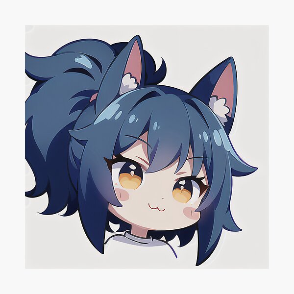 Item preview, A Beautiful Cute Chibi Bat Girl Sticker Very Kawaii designed and sold by HikariAtelier.