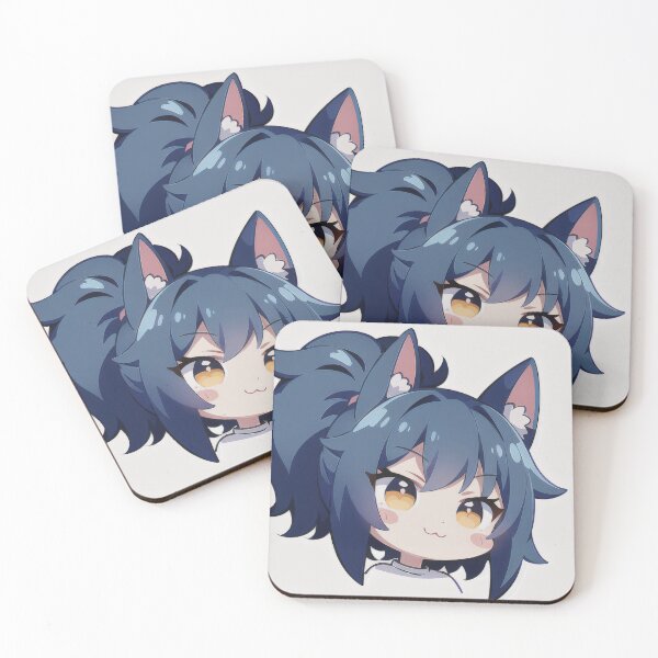Item preview, A Beautiful Cute Chibi Bat Girl Sticker Very Kawaii designed and sold by HikariAtelier.