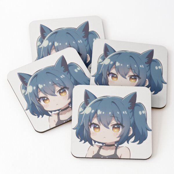 Item preview, A Beautiful Cute Chibi Bat Girl Sticker Very Kawaii designed and sold by HikariAtelier.