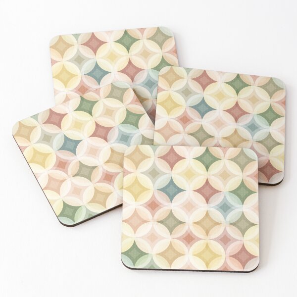 Item preview, Circle Layers in Warm Hues (retro pattern) designed and sold by PaisleyMcNoodle.