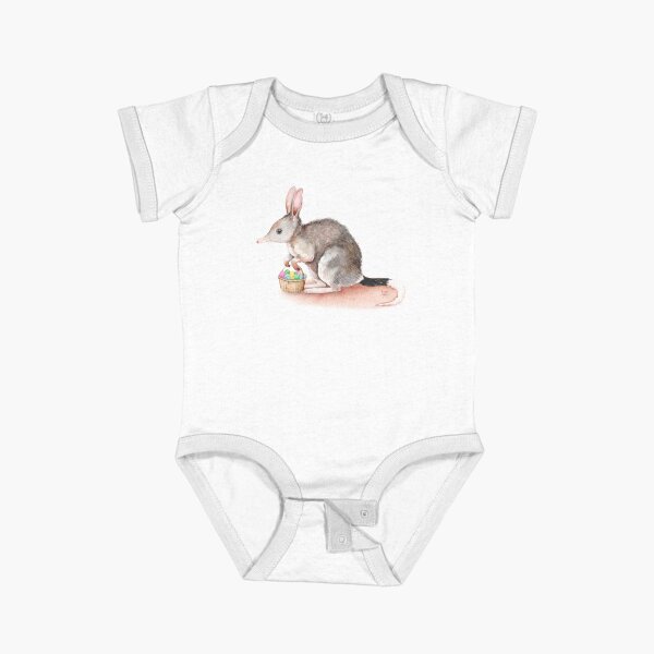 Easter Bilby Short Sleeve Baby One-Piece