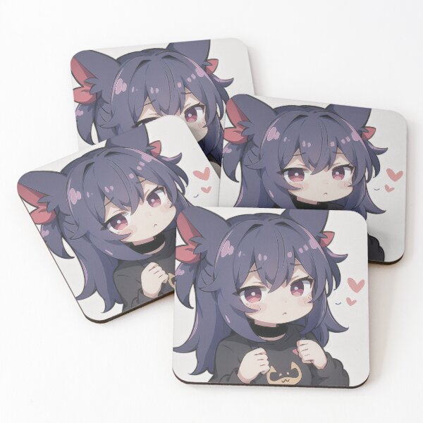 Item preview, A Beautiful Cute Chibi Bat Girl Sticker Very Kawaii designed and sold by HikariAtelier.