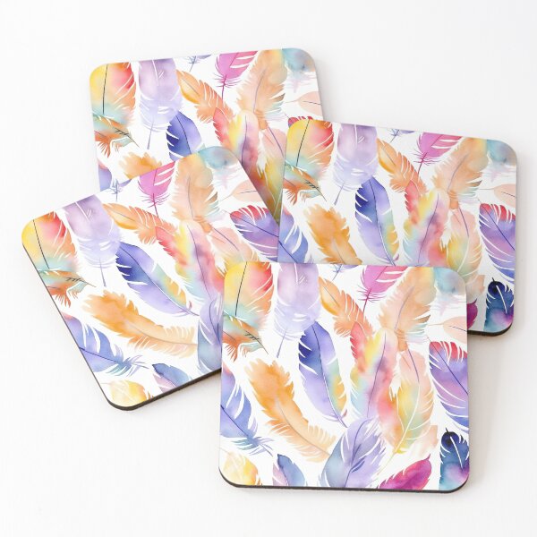 Item preview, Colorful Feather Pattern designed and sold by ayladesignz.