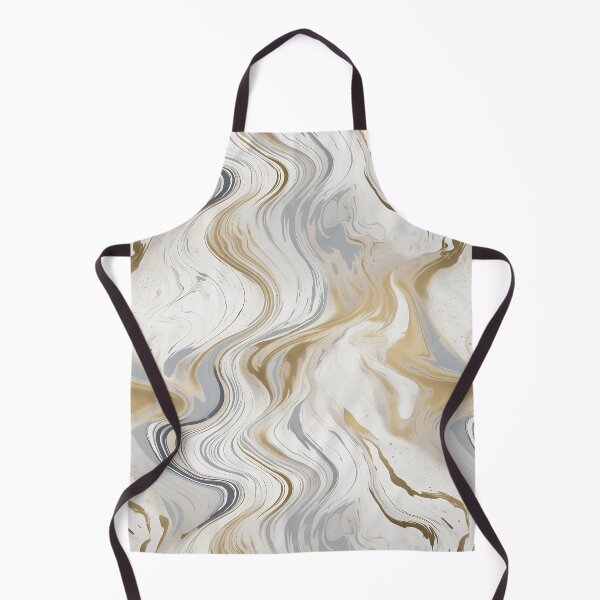 Item preview, Golden Marble Painted - Elegant White and Gold Marbling - Handcrafted Home Decor Accent designed and sold by Shadi Rosenow.