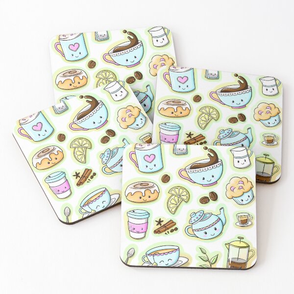 Item preview, Tea and Coffee Sticker Pack designed and sold by Laura-D-Art.