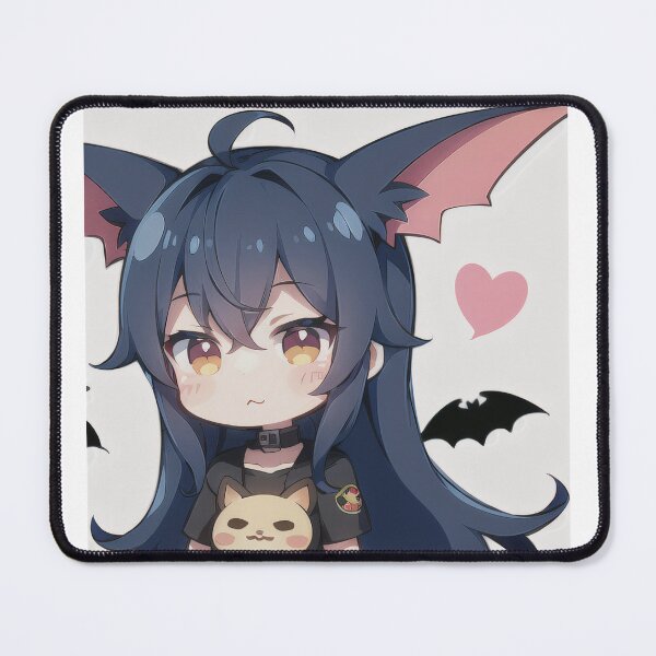 Item preview, A Beautiful Cute Chibi Bat Girl Sticker Very Kawaii designed and sold by HikariAtelier.