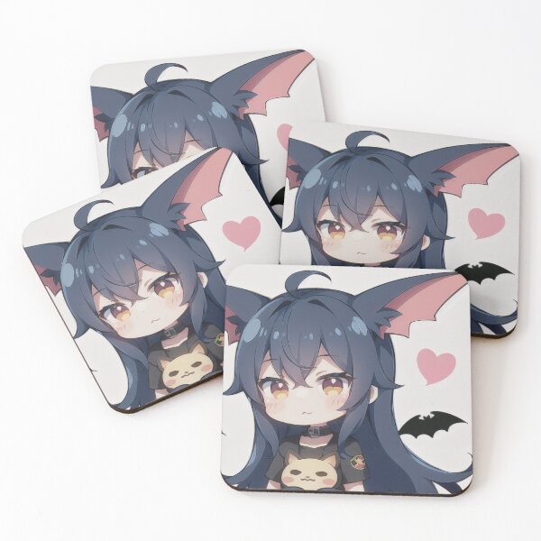 Item preview, A Beautiful Cute Chibi Bat Girl Sticker Very Kawaii designed and sold by HikariAtelier.