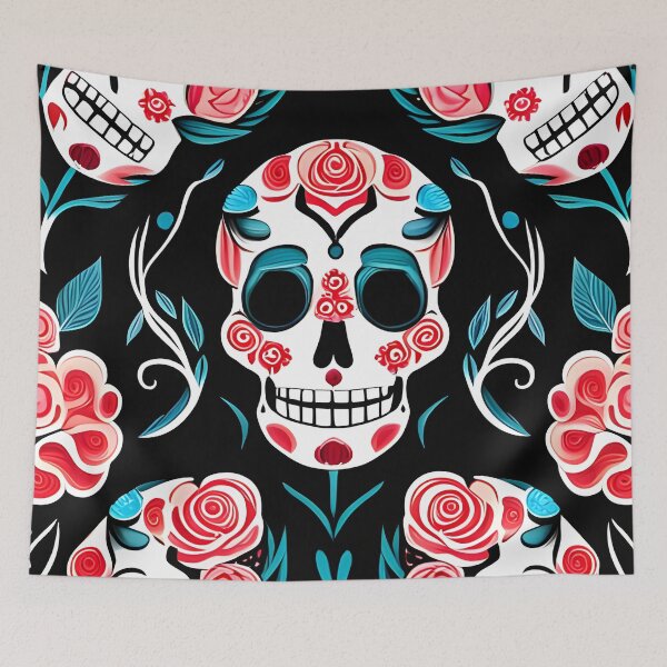 Item preview, Dia de muertos rose skull designed and sold by daxx219.