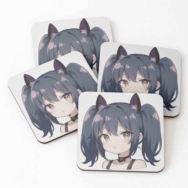 Item preview, A Beautiful Cute Chibi Bat Girl Sticker Very Kawaii designed and sold by HikariAtelier.
