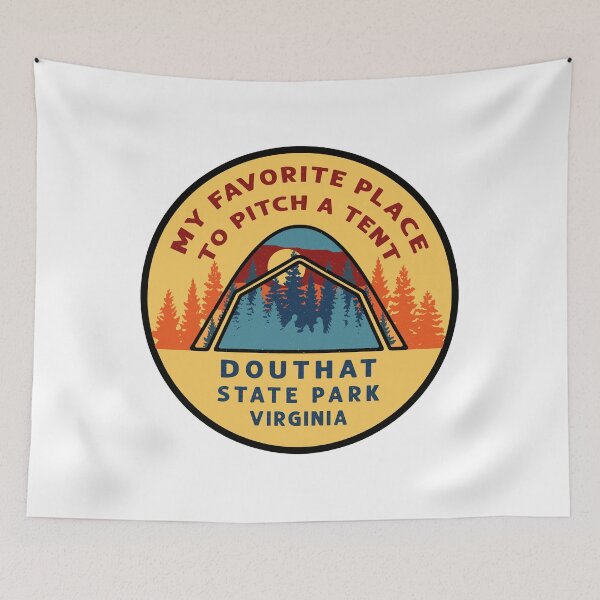 Item preview, Douthat State Park Virginia Tent Patch designed and sold by VanyaKar.
