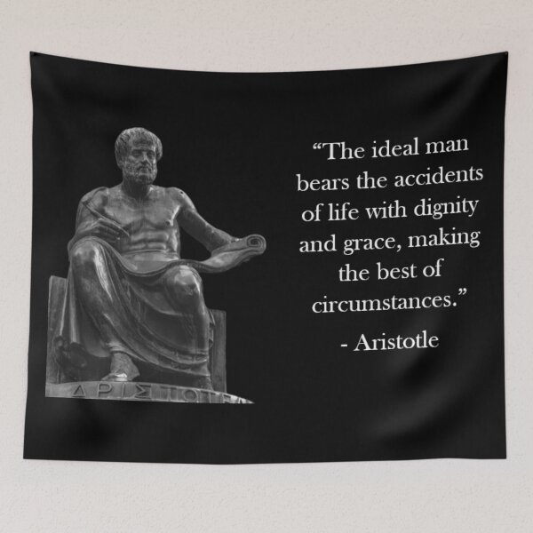 Item preview, Aristotle Quote - The Ideal Man designed and sold by Reed-Inc.