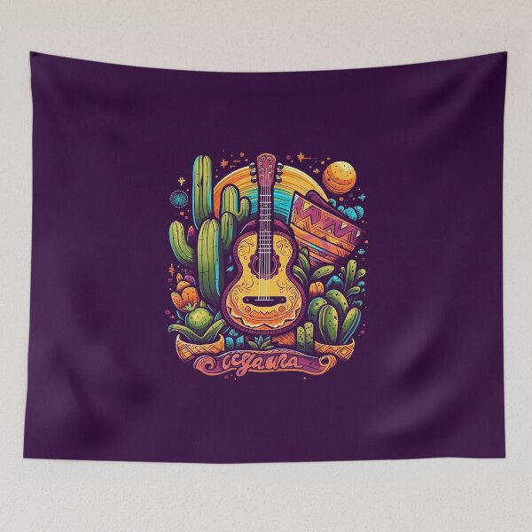 Item preview, Cinco de Mayo Design with Guitar and Cactus and sombrero designed and sold by Branjos.